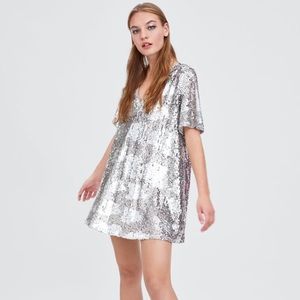 Sequin dress by Zara